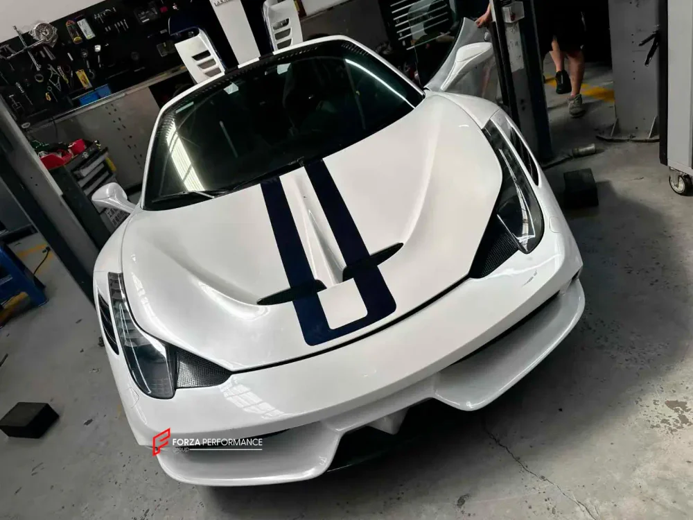 Карбоновая коробка для багажника с накладками для Ferrari 458 Speciale 2013-2016 Феррари