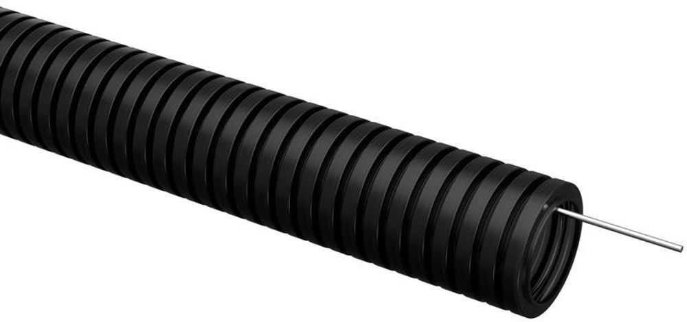 Труба гофрированная ПВХ d50мм с протяжкой черн. (уп.15м) ELASTA IEK ET-TG21-121-050-015-K02 Труба гофрированная ПВХ d50мм с протяжкой черн. (уп.15м) ELASTA IEK ET-TG21-121-050-015-K02