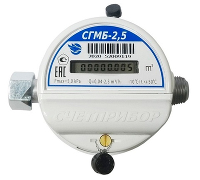 Счетчик газа Счетприбор СГМБ-2,5 1/2" (г.Орёл)