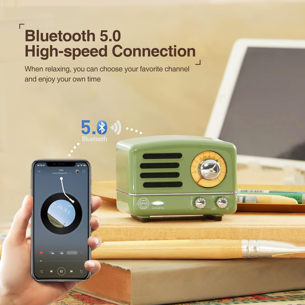 Беспроводная колонка Muzen Sticker красная