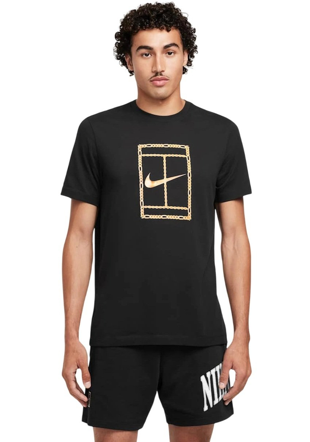 ОДЕЖДА ДЛЯ ТЕННИСА Мужская, Футболка NIKE DRI FIT TEE .