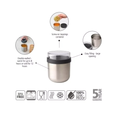 Brabantia - Ланчбокс Make &amp; Take 500мл Темно-серый / артикул   228780  / GTIN 8710755228780