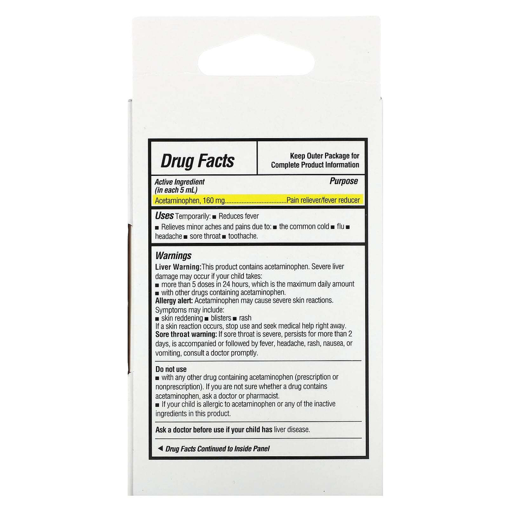 DrKids, средство от боли и лихорадки, для детей от 2 до 11 лет, с вишней, 4 отмеренных одноразовых флакона, по 5 мл (0,17 жидк. унции)