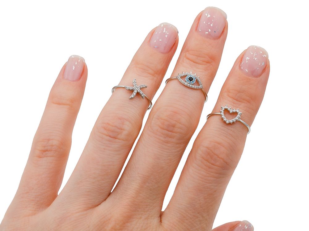 Кольцо на фалангу Eye