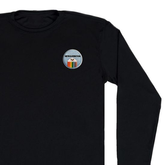 Нашивка термоаппликация на одежду и на рюкзак. We are all going to