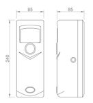 Диспенсер для освежителя воздуха настенный ABS NOFER 17051.2.W белый