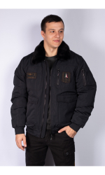 Куртка с воротником из меха AERONAUTICA MILITARE