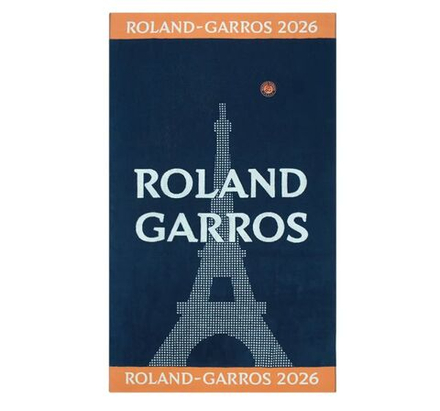 Теннисное полотенце Roland Garros Official Players Logo 2026 Beach - navy/orange