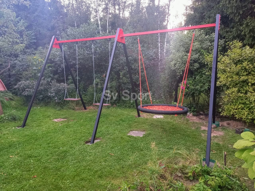 Монтаж уличных качелей Sv Sport Maxi х 2