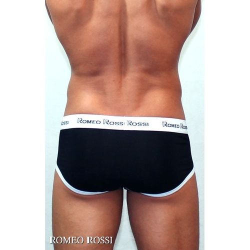 Мужские трусы брифы черные Romeo Rossi RR366-2 Brief