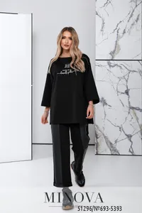 Костюм 693-5393-черный Minova