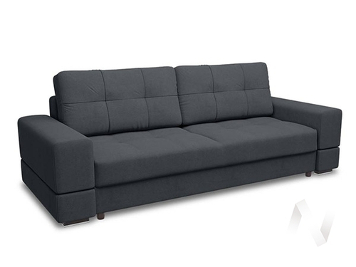 Диван прямой Полярис 3 (БД) LUMA 24 (графитовый)