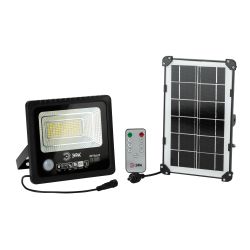 Прожектор ЭРА ERAPRO-50 светодиодный уличный 50 Вт 360 Лм 5000K IP65 на солнечной батарее с датчиком движения ПДУ