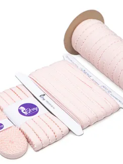 906 641/12 ОПТ Резинка отделочная Lauma Fabrics, 12 мм, пастельно-розовый 906