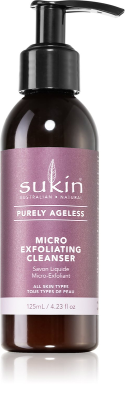 Sukin Purely Ageless - отшелушивающий очищающий гель с AHA /   125  ml  / GTIN 9327693009259