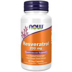 Now Foods Resveratrol 200 mg 60 veg capsules , Ресвератрол
