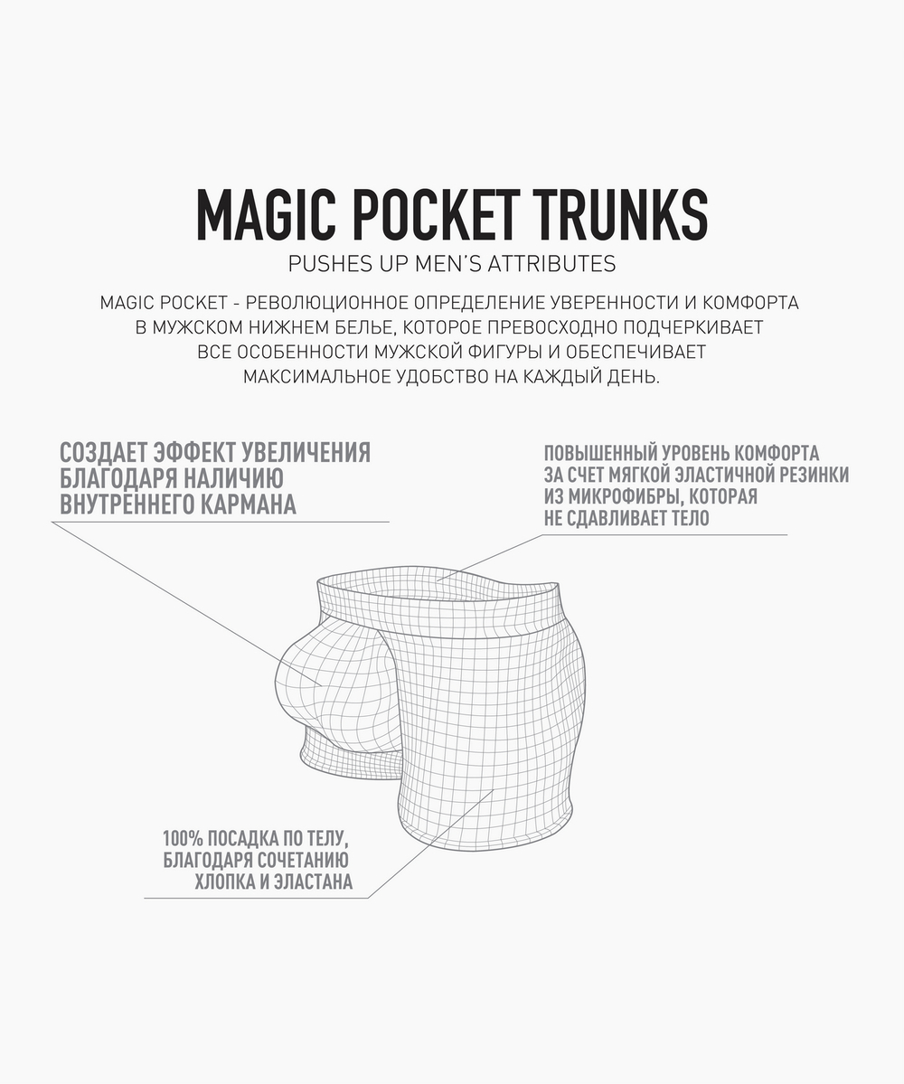 Мужские трусы шорты Atlantic, 1 шт. в уп., хлопок, голубые, MH-1200