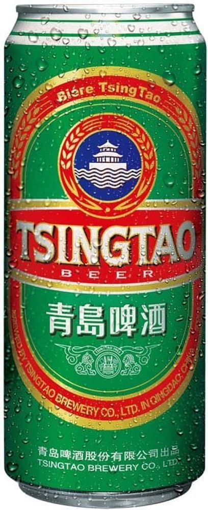 Пиво Циндао / Tsingtao 0.5 - банка