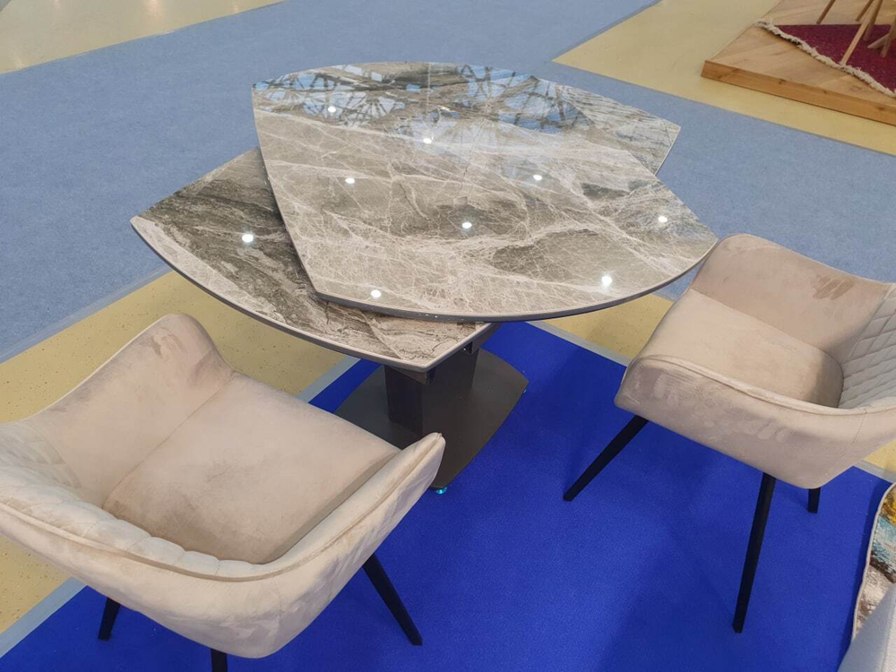 Стол B2417-6 темно-серая керамика (Neapolis)