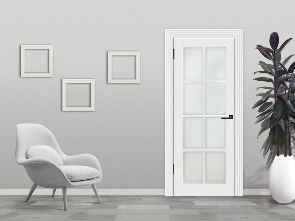 Межкомнатная дверь Аура со стеклом