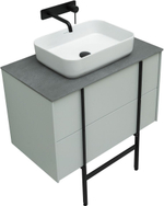 Тумба с раковиной Allen Brau Reality 1.32005.PWM 80 рapyrus white matt
