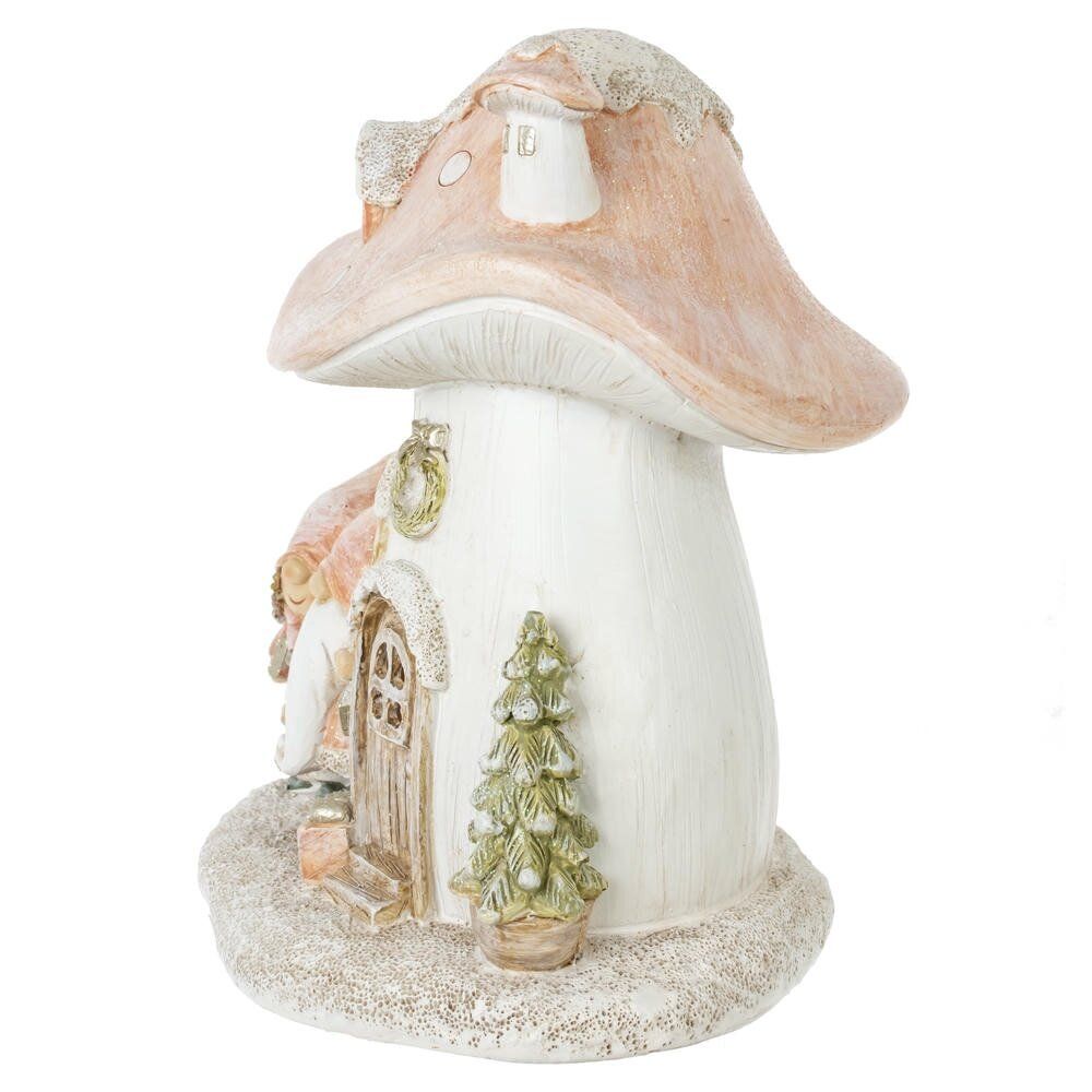GAEM Фигурка декоративная с подсветкой "Домик и гномы", L13 W10 H15 см