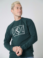 Мужской свитшот зеленый поле Город Горький