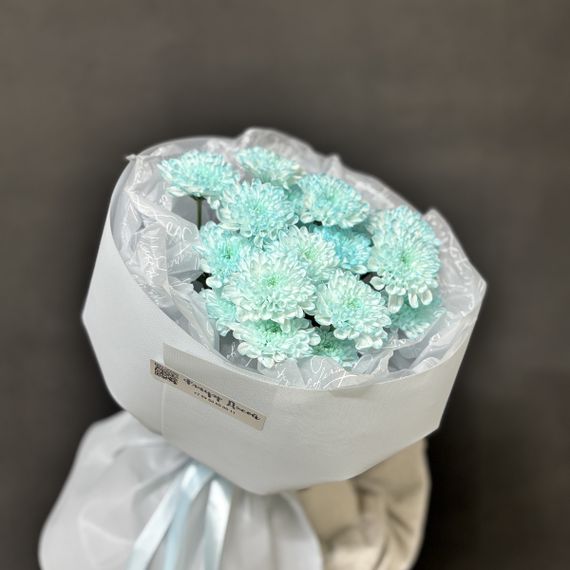 Монобукет из 3 хризантем