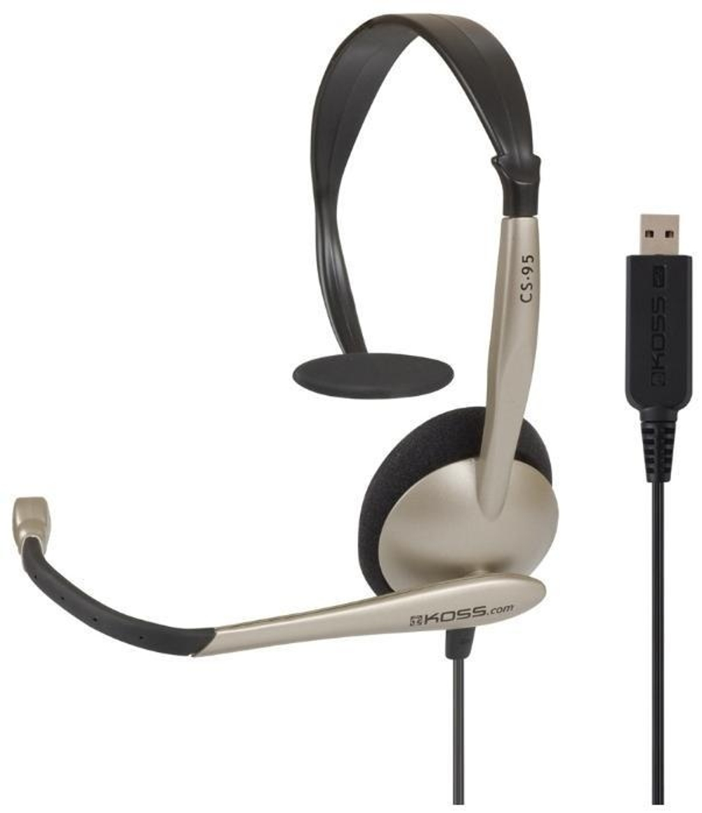 Наушники Koss CS-95 USB черный-золотистый