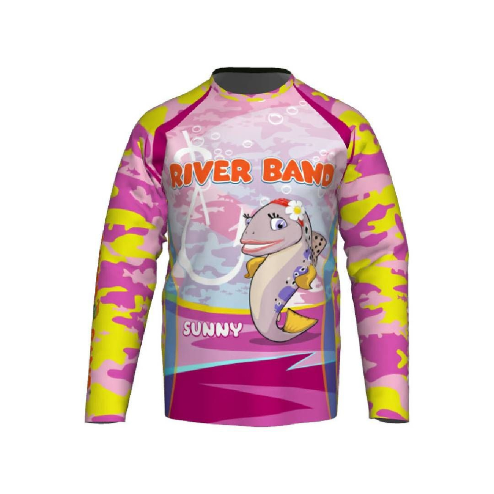 Футболка детская рыболовная River Band SUNNY размер 86