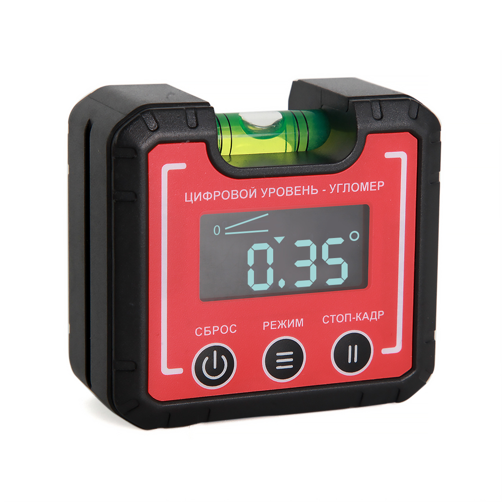 Компактный электронный уровень-угломер с магнитом 65 мм TECHNICOM TC-LA65C