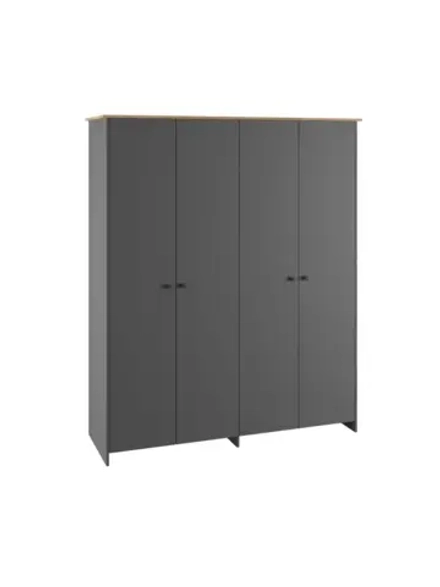 Шкаф для одежды распашной Графит 183;4х52;3х210 см