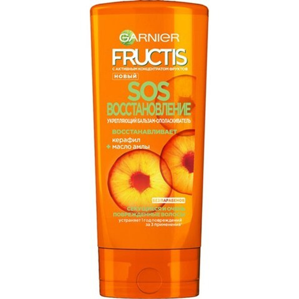 Garnier Fructis Бальзам для волос SOS Восстановление, для секущихся и поврежденных волос, 200 мл