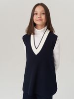 Жилетка в школу для девочки AT973 синий