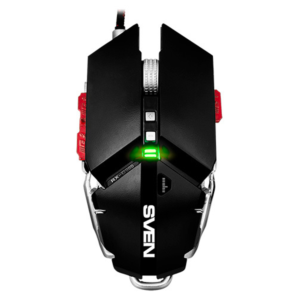 SVEN Игровая мышь RX-G985 USB (9+1кл. 250-4000 DPI, подсветка)