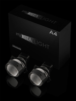 Bi led линзы 3.0 для фар на Mitsubishi Pajero 4 рест. 2 2014 -2022, би лед линзы Statlight A-Four, комплект 2 шт