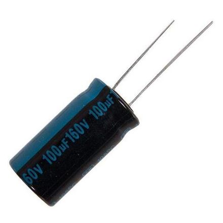 Конденсатор электролитический 160 В 100 мкФ "Jamicon" 12x24.5мм 105 град.