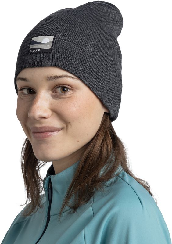 Шапка вязаная Buff Knitted Lilon Long Grey Heather Фото 2