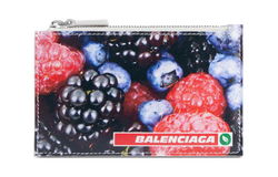 Balenciaga Cow Leather Card Holder Women"s Multicolor
