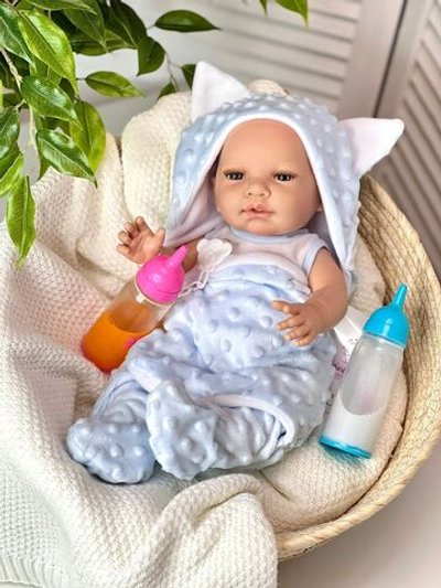 Кукла Marina and Pau 45cм Recien Nacido, виниловая в пакете (M1655K)