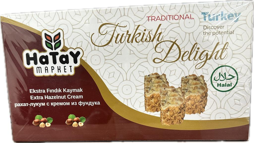 Рахат лукум с кремом из фундука 400 гр Hatay Market