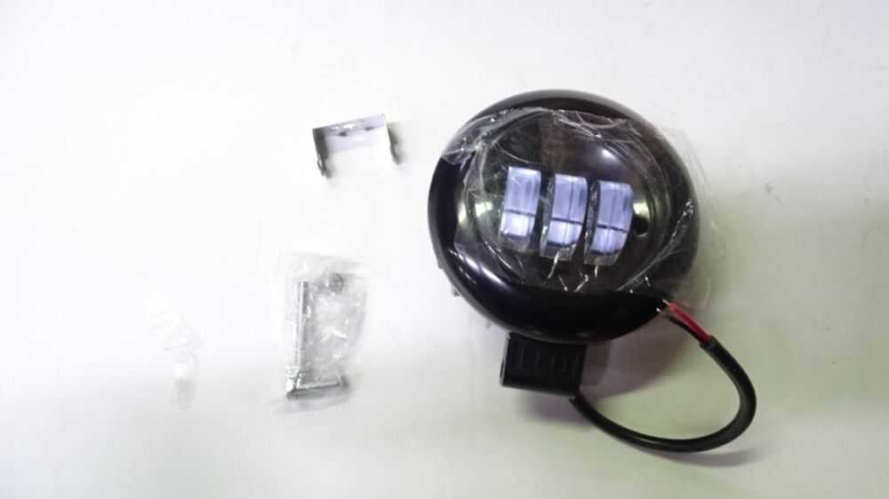 Фара светодиодная дополнительная 3 LED 12-24V (круглая) (TLT)