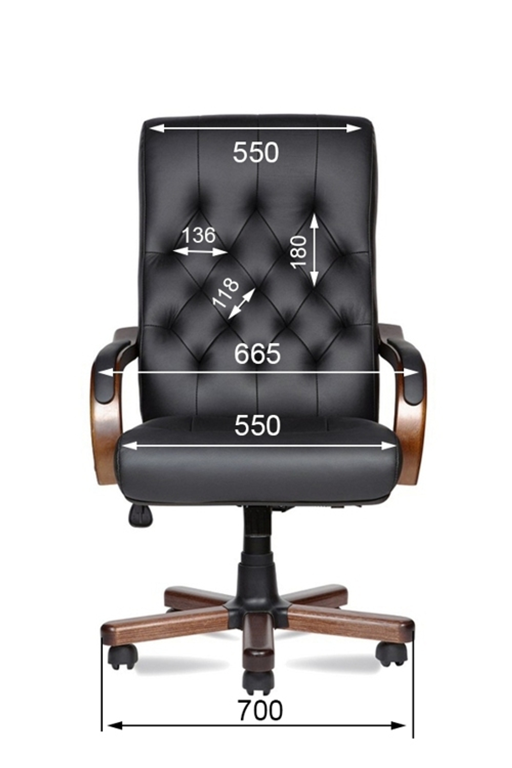 Кресло для руководителя OXFORD А LAGUNA LX