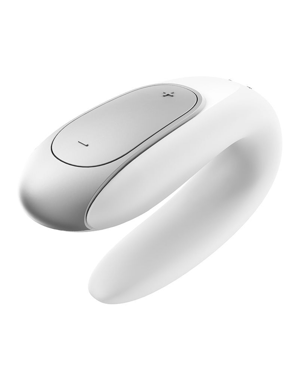 Белый вибромассажёр для пар Satisfyer Double Fun (Цвет: белый)