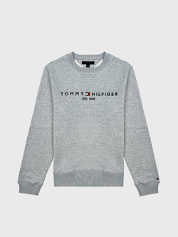 Свитшот Tommy Hilfiger Embroidered Tommy Logo Grey Heather