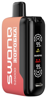 Купить Одноразовый Pod Swonq S25000 - Яблоко Клубника Персик (25000 затяжек)