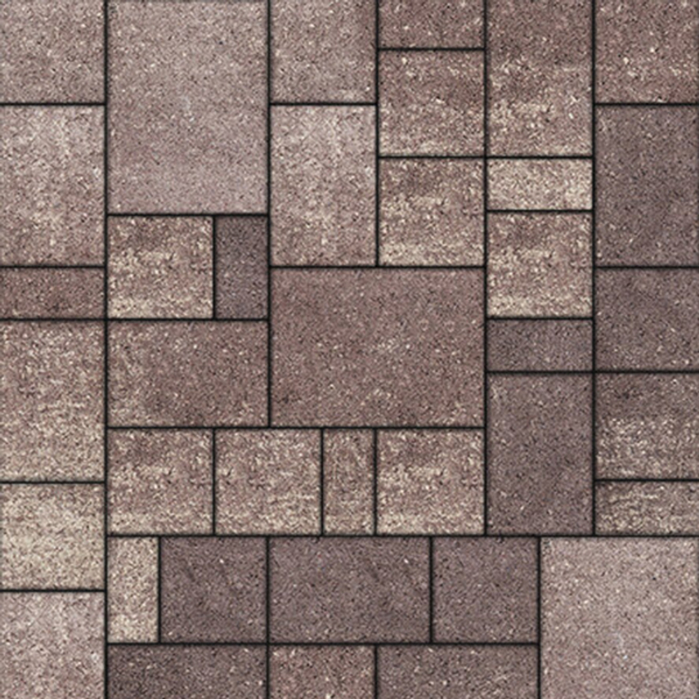 Тротуарная плитка МЮНХЕН - Искусственный камень Плитняк, комплект из 4 видов плит