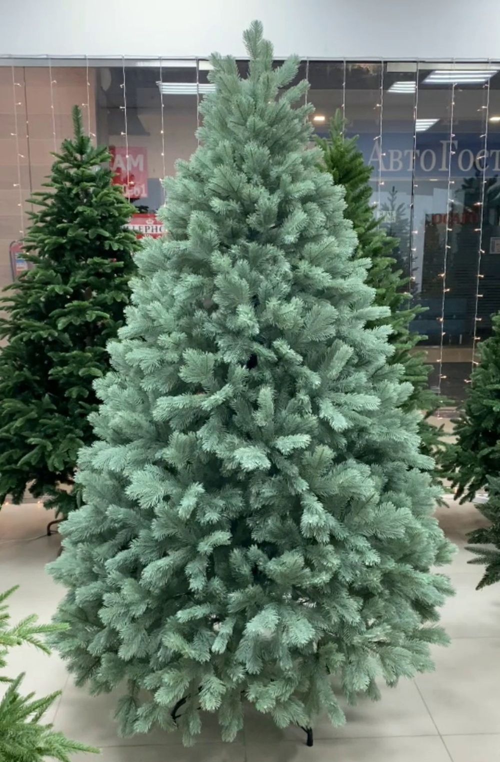 Ель голубая искусственная «Бордо» (Литая хвоя) 210 см / 2.1 м