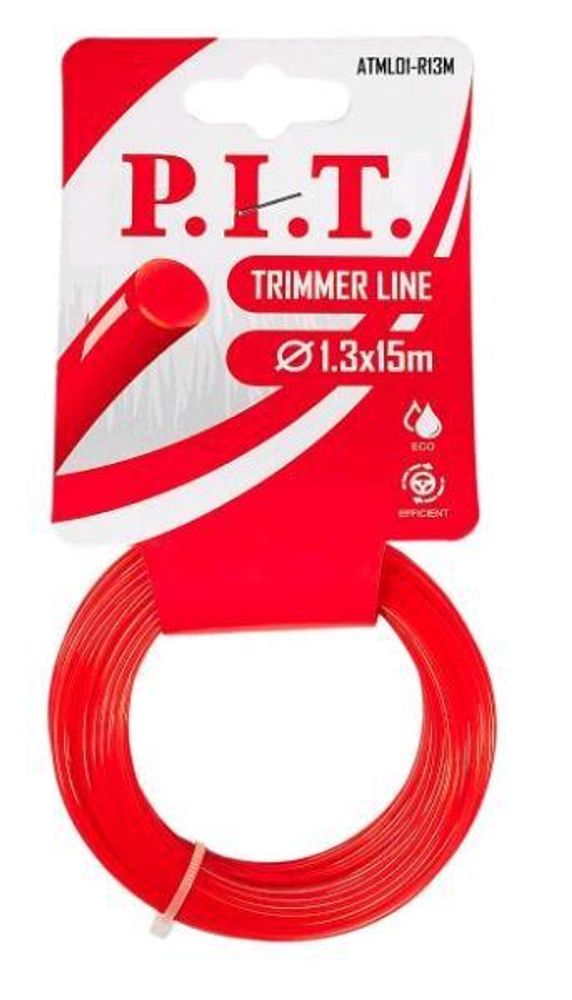 Леска для триммера 1.3мм*15м (кругл., карт.уп) ATML01-R13M   P.I.T