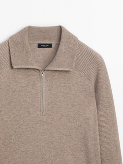 Massimo Dutti Свитер из смесовой шерсти, норка